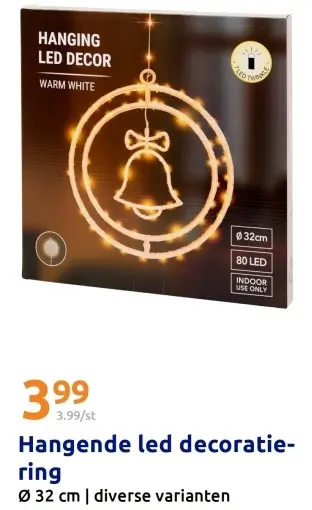 Aanbieding: Hangende led decoratie-ring