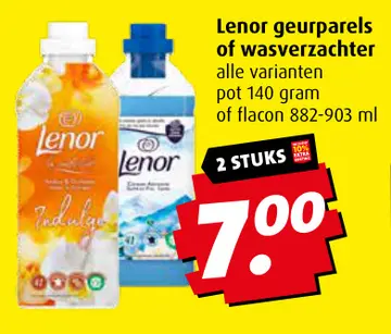 Aanbieding: Lenor geurparels of wasverzachter