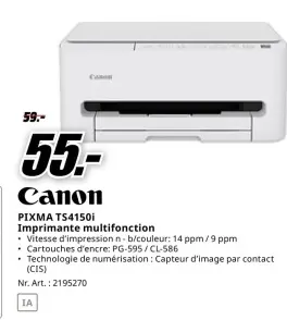 Offre: PIXMA TS4150i Imprimante multifonction