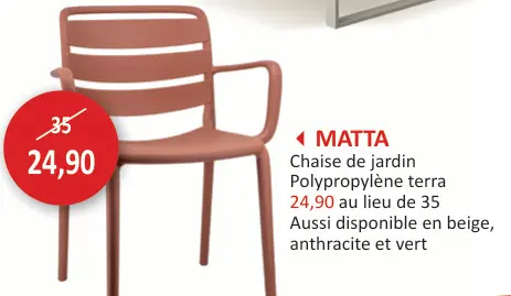Offre: Chaise de jardin