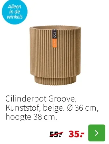 Aanbieding: Cilinderpot Groove