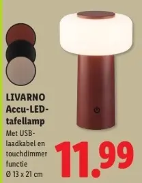 Aanbieding: Accu-LED-tafellamp
