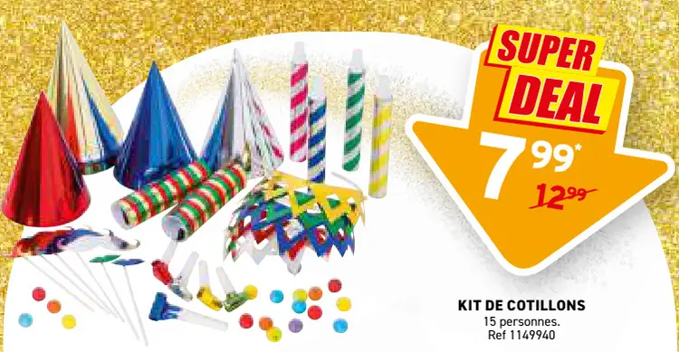 Offre: Kit de cotillons