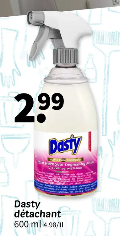 Offre: Dasty détachant