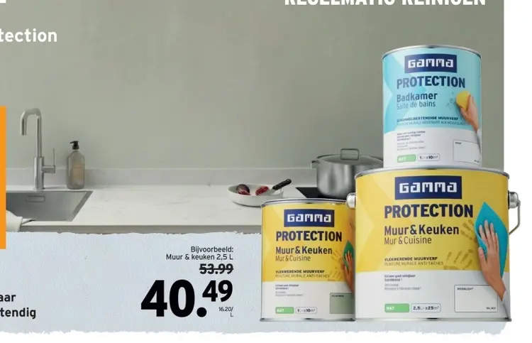 Promotie: GAMMA Protection muurverf