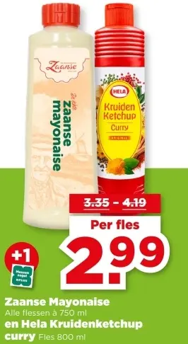 Zaanse Mayonaise en Hela Kruidenketchup curry