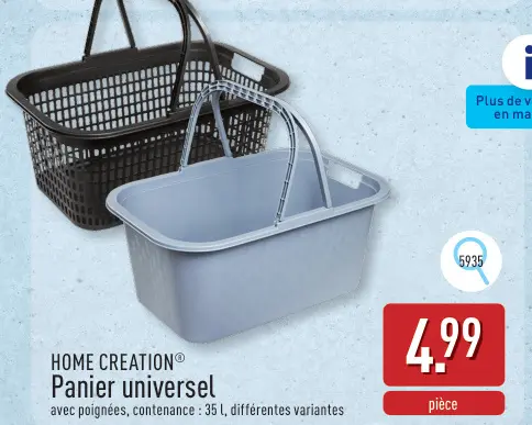 Offre: Panier universel