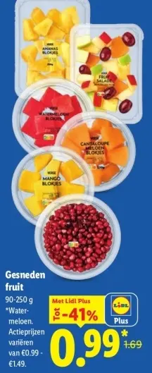 Aanbieding: Gesneden fruit