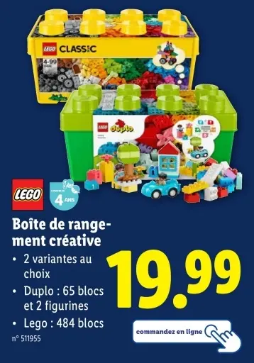 Offre: Boîte de rangement créative