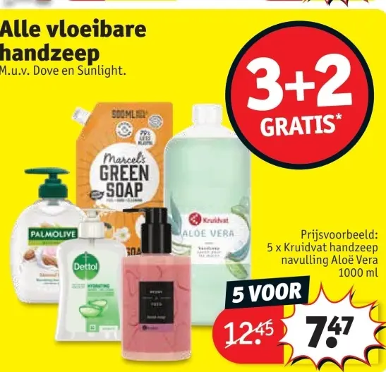 Promotie: Alle vloeibare handzeep