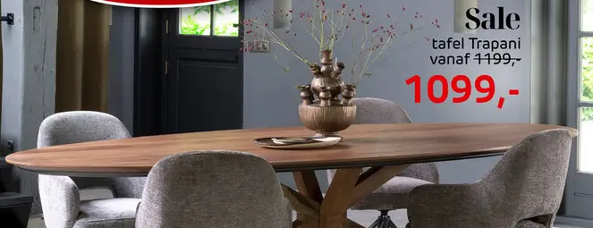 Promotie: tafel Trapani