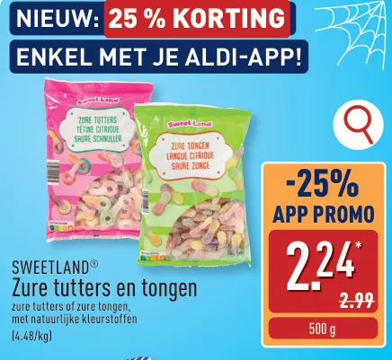 Promotie: SWEETLAND® Zure tutters en tongen