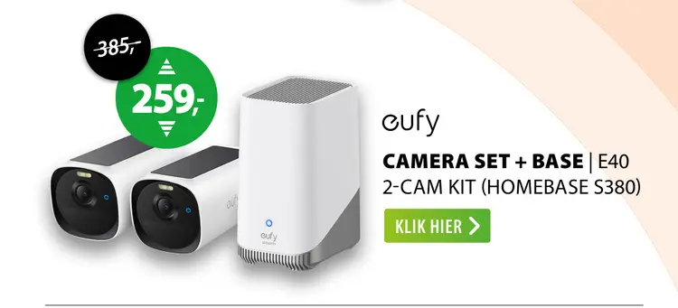 Aanbieding: Camera set + base | e40 2-cam kit (homebase s