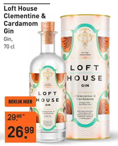 Aanbieding: Loft House Clementine & Cardamom 70CL