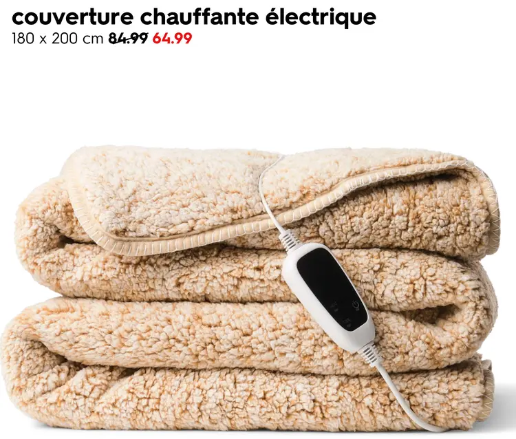Offre: Couverture chauffante électrique