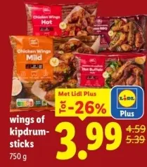 Aanbieding: Wings of kipdrumsticks
