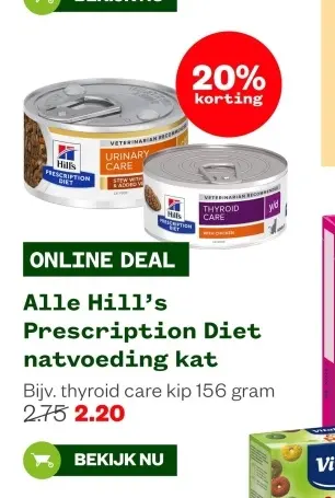 Aanbieding: Hills Prescription Diet natvoeding kat