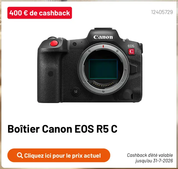 Offre: Boîtier Canon EOS R5 C