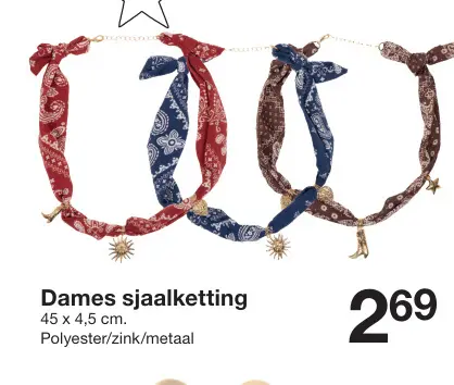 Promotie: Dames sjaalketting
