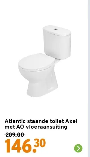 Aanbieding: staande toilet Axel