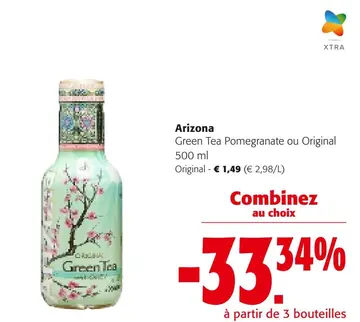 Offre: Arizona Green Tea Pomegranate ou Original