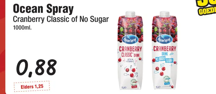 Aanbieding: Cranberry Classic of No Sugar
