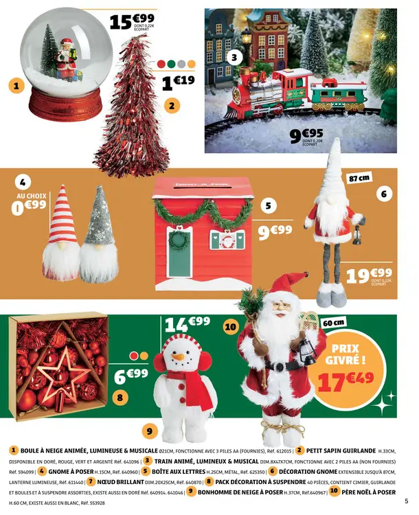 Aanbieding: Bonhomme de neige à poser