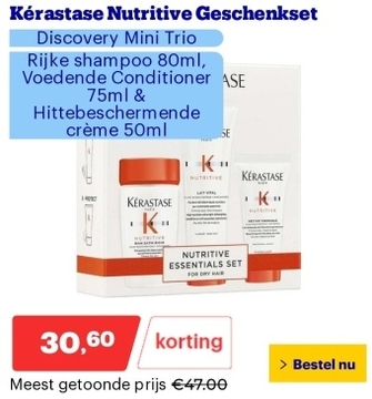 Aanbieding: Kérastase Nutritive Geschenkset Discovery Min