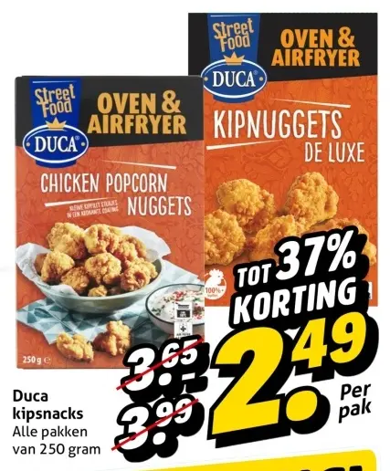 Aanbieding: Duca kipsnacks