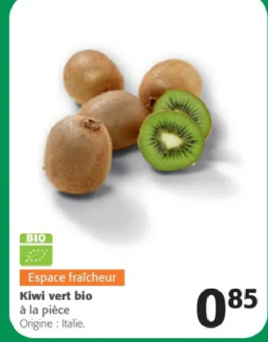 Offre: Kiwi vert bio