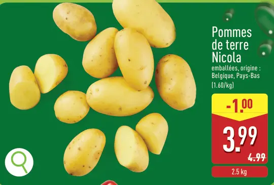Offre: Pommes de terre Nicola