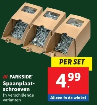 Aanbieding: Spaanplaatschroeven