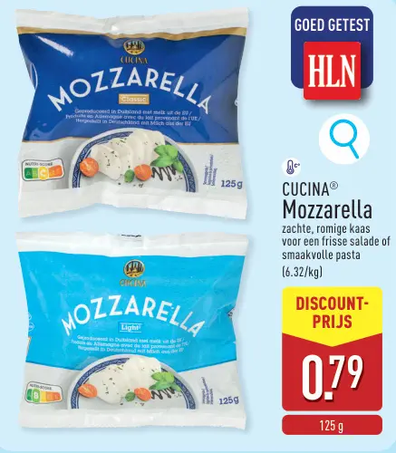 Promotie: Mozzarella