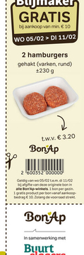 Aanbieding: hamburgers