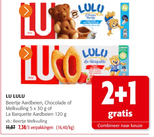 Promotie: Beertje Aardbeien, Chocolade of Melkvulling 