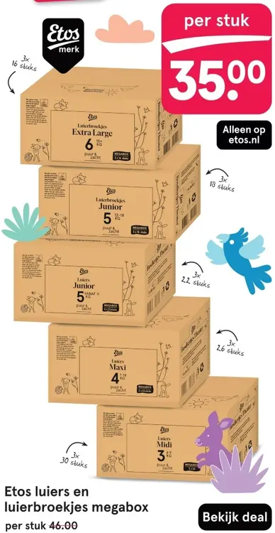 Aanbieding: Luiers en luierbroekjes megabox