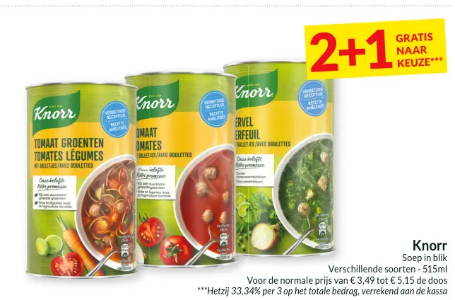 Promotie: Soep in blik