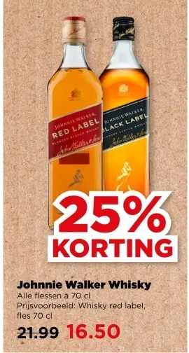 Aanbieding: Johnnie Walker Whisky