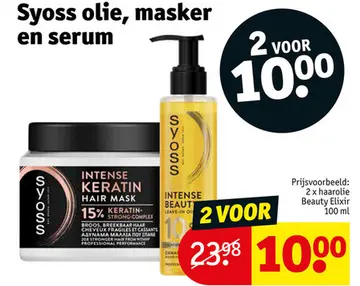 Aanbieding: Syoss olie, masker en serum