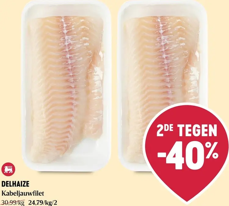 Promotie: Delhaize Kabeljauwfilet