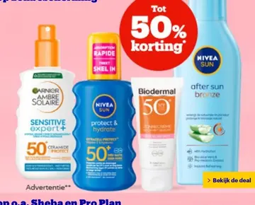 Aanbieding: Zonnebrandproducten