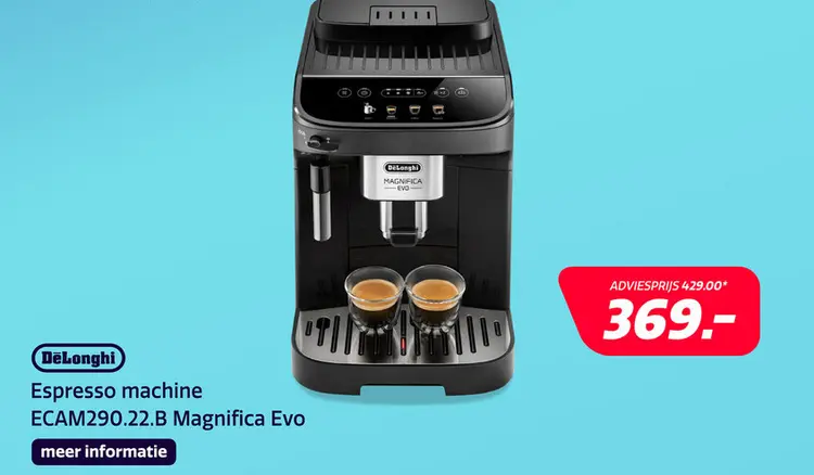 Aanbieding: De'Longhi ECAM290.22.B Magnifica Evo