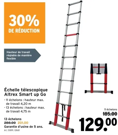 Offre: Échelle télescopique Altrex Smart up Go