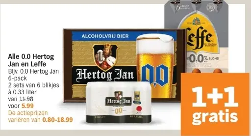 Aanbieding: Hertog Jan and Leffe