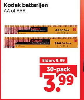 Aanbieding: Kodak batterijen