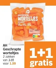 Aanbieding: AH Geschrapte worteltjes