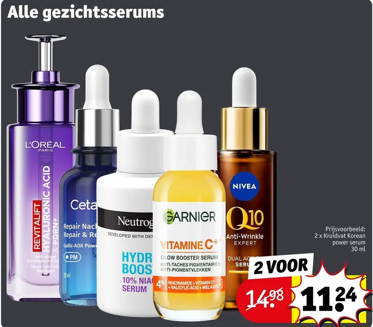 Promotie: Alle gezichtsserums