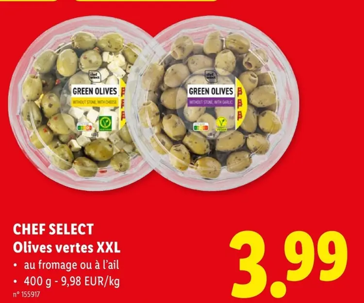 Offre: Olives vertes XXL