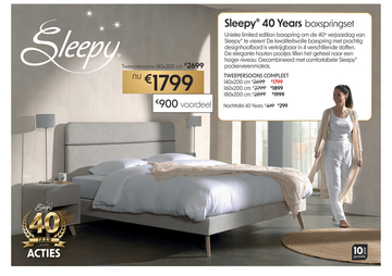 Aanbieding: Boxspring Sleepy 40 Years