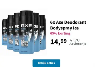 Aanbieding: Axe Deodorant Bodyspray Ice